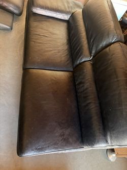 Coppen Hagen Black Leather Sectional