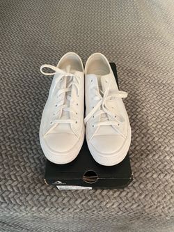 Converse white leather