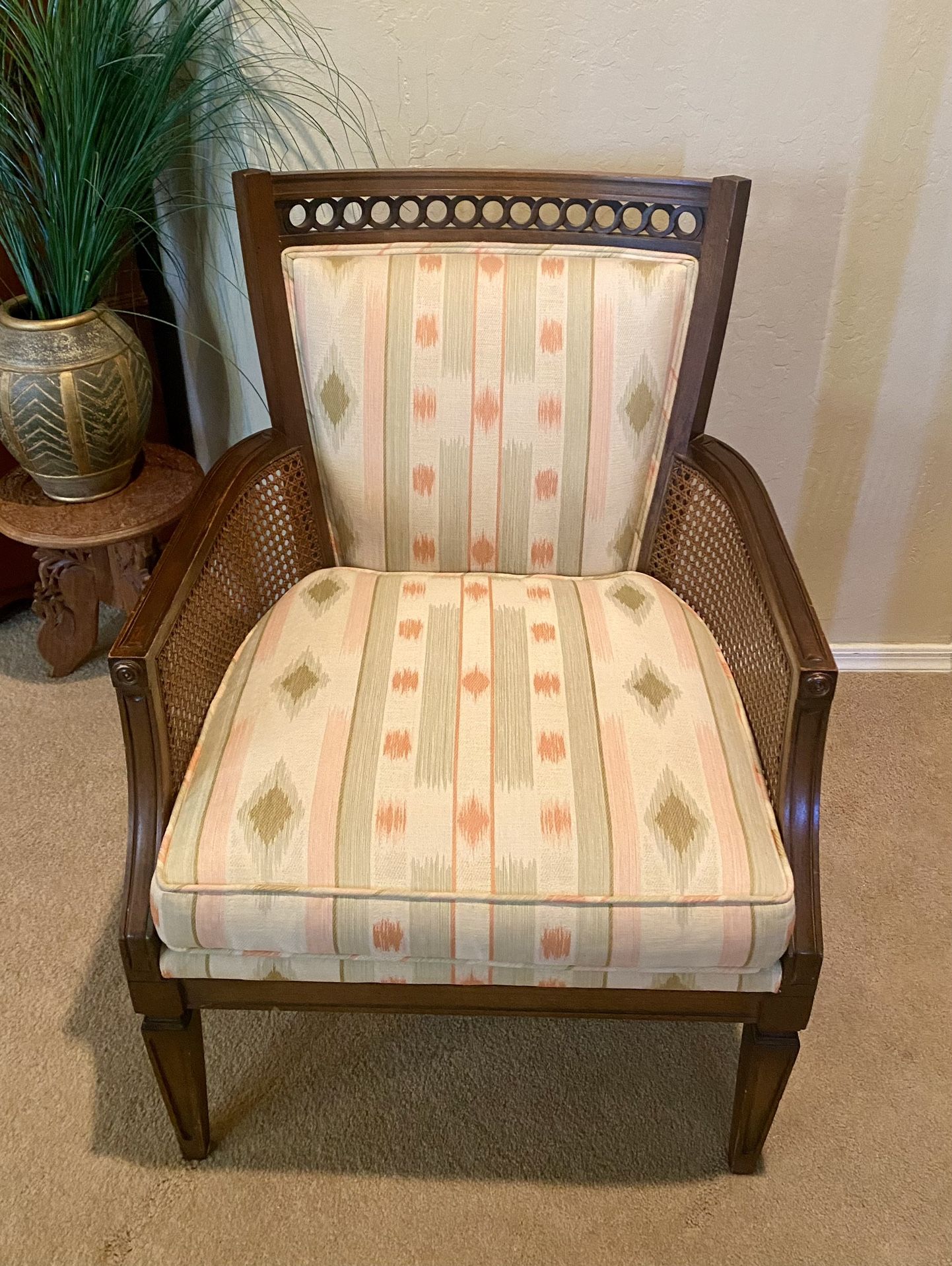 Mid-century Cane Chair.