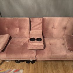 Convertible Sofa Bed Loveseat Couch  