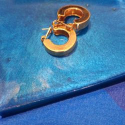 Vintage  Medium Hoop Earrings 