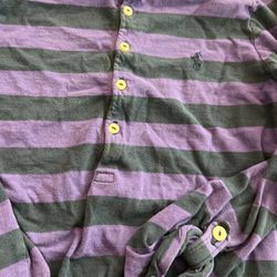 Ralph Lauren Girls Size 8-10 Striped Shirt 
