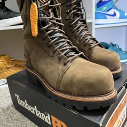 TIMBERLAND PRO RIP SAW 9" INSULATED WATERPROOF COMPOSITE TOE LOGGER