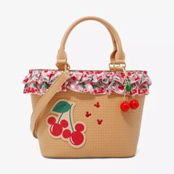 Her Universe Disney Mickey Mouse Cherries Picnic Satchel Bag