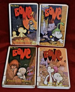 Jeff Smith Hardcover Bone Vols. 5, 6, 8, 9, Crown of Horns Rock Jaw Old Mans Ca