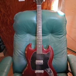 Kent SG Teisco Electric Guitar - Cherry Red