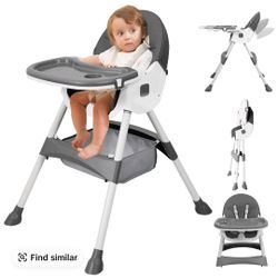 Baby Highchair Gray 