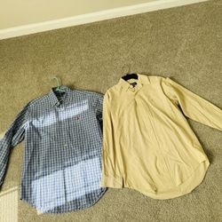 Men Classic Fit Oxford Button Shirts Bundle Size 15