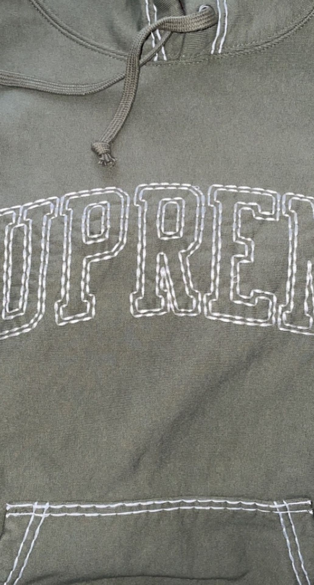 SUPREME BIG STITCH HOODED SWEATSHIRT