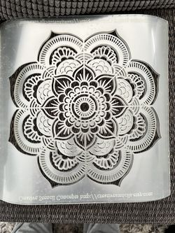 6 Available: 12" x 12" Plastic Stencils - Flower of Life and Flower Mandala