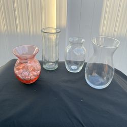 Assorted Glass Vases 