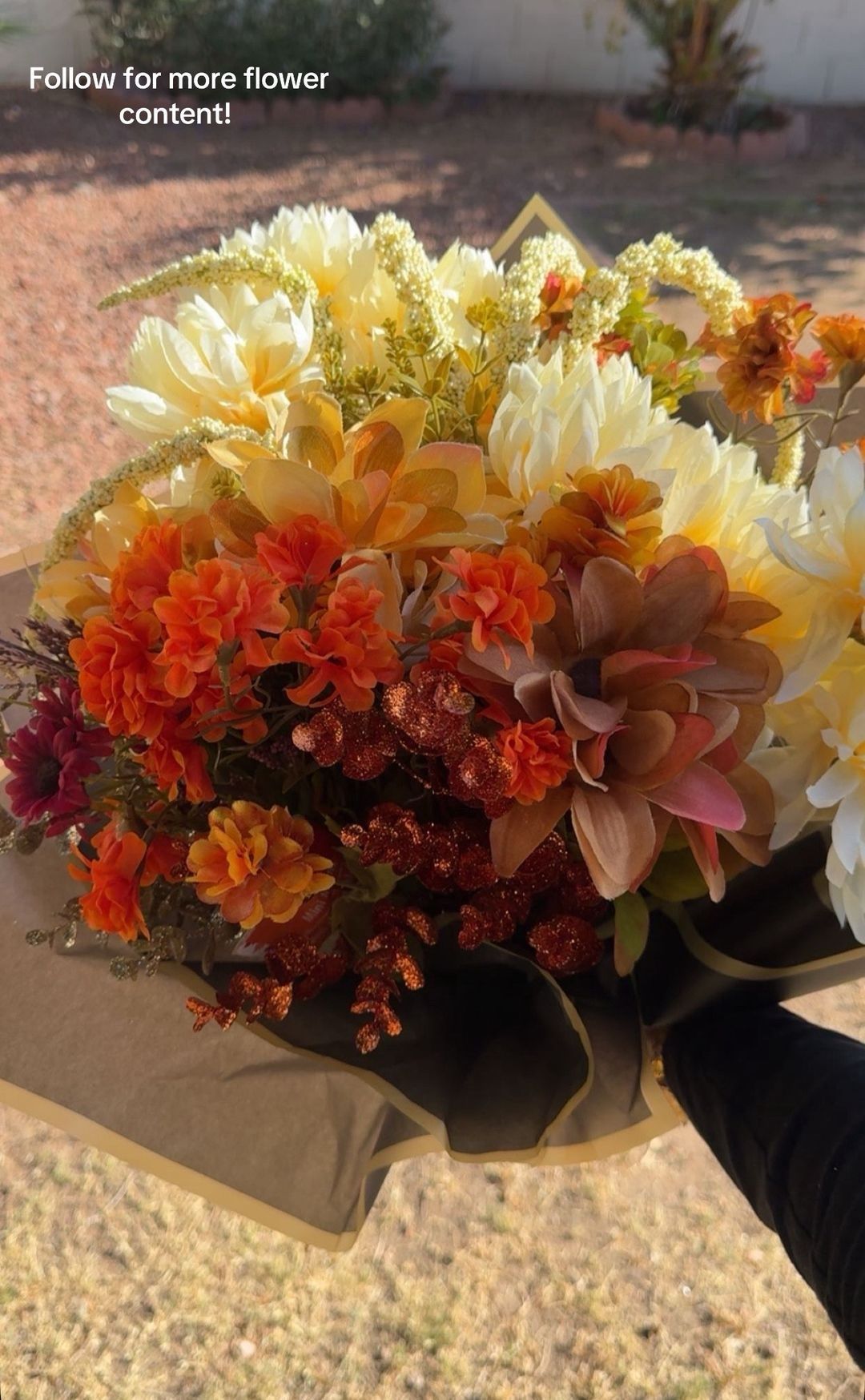 Fake Flower Fall Bouquet
