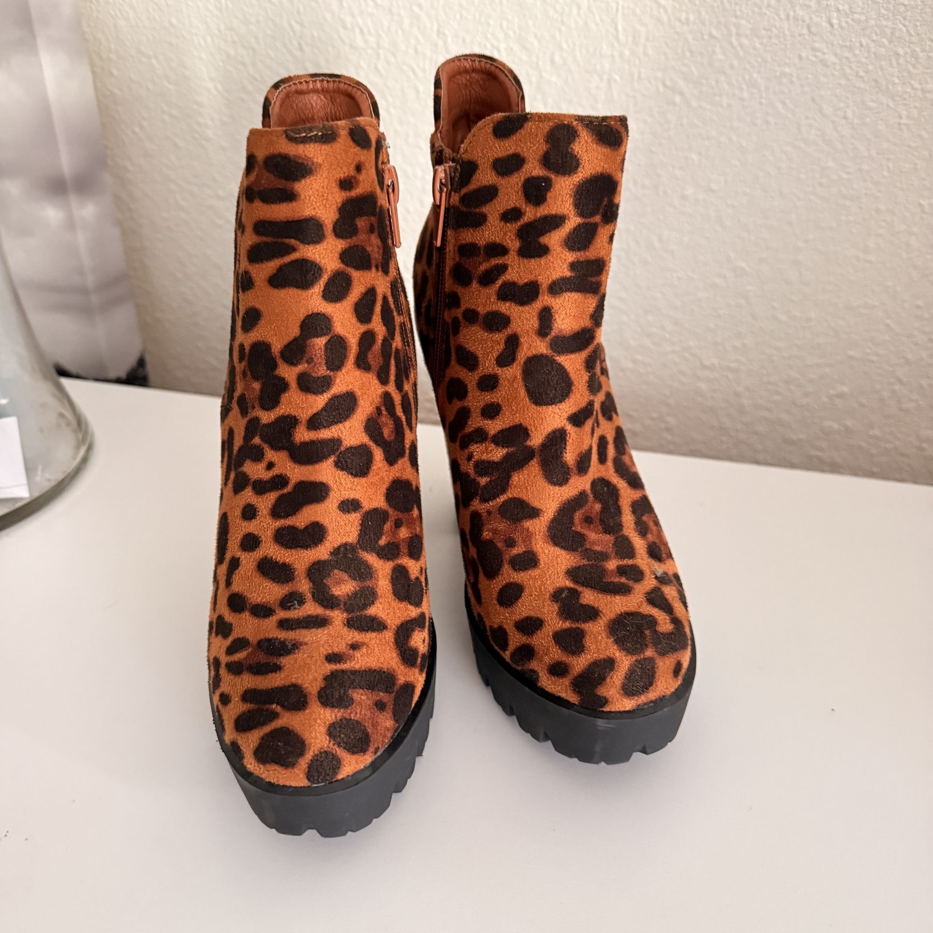 Animal Print Boots