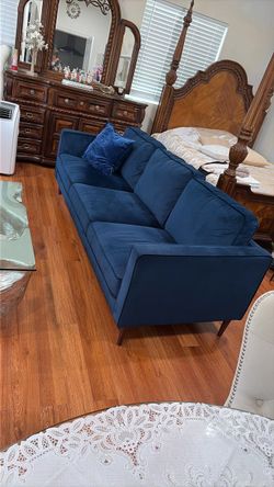Royal blue couches