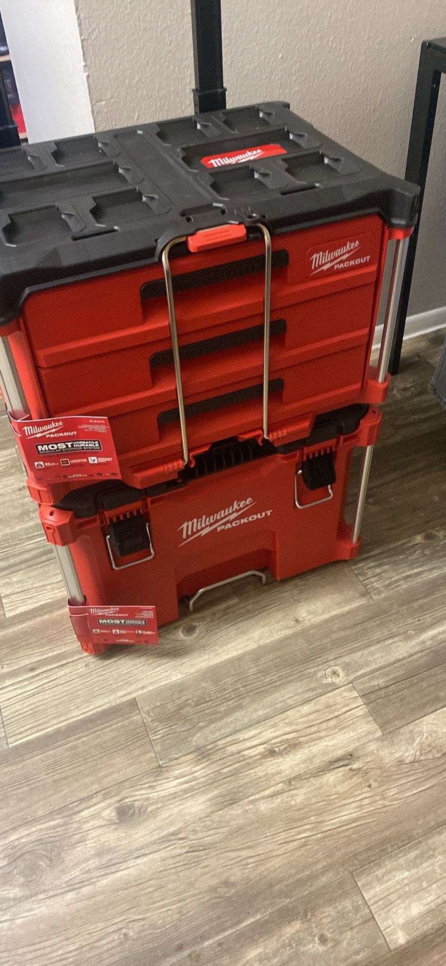 Milwaukee Packout 3drawer With 22inch Rolling Storage Container