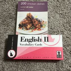 Vocabulary Cards & Chicken Recipes Book