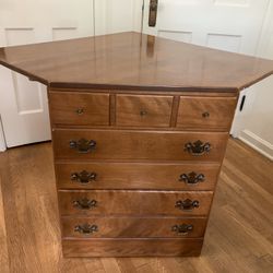 Very Rare Corner Chest Of Drawers 