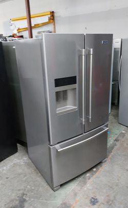 BrandName 3-Door Refrigerator Stainless Steel FrenchDoor