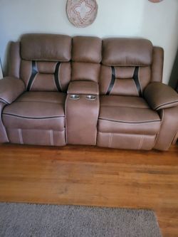Ebello faux leather sofas