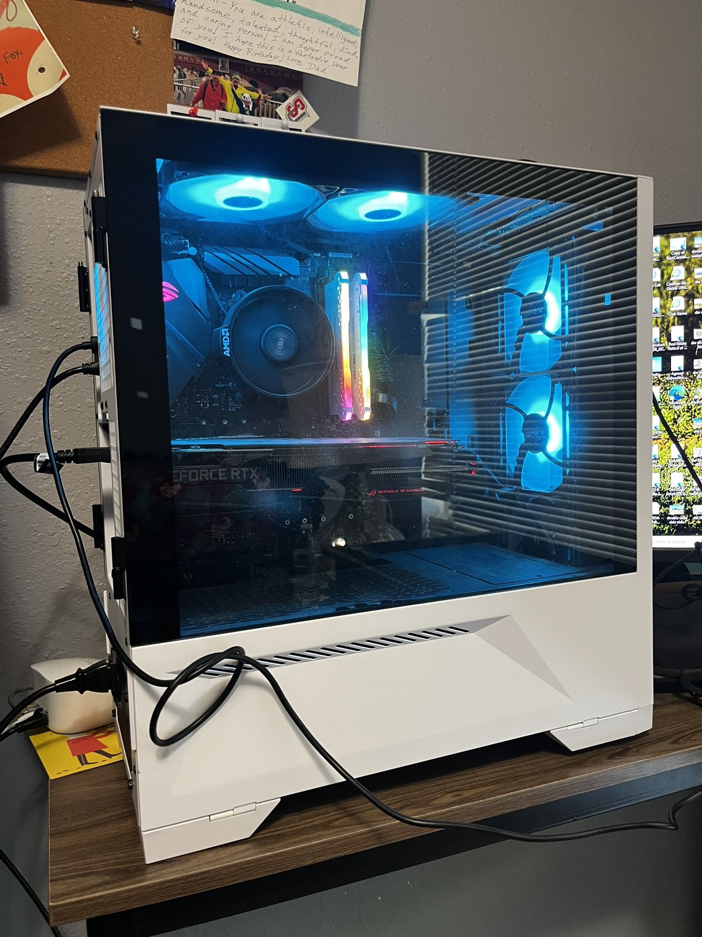 Custom Built RGB Rog Strix gaming Pc Performs At Full Game Level