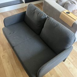 small metal frame love seat