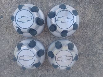 99-14 SILVERADO TAHOE SUBURBAN EXPRESS 6 LUG 1500 GRAY 6-LUG WHEEL CENTER CAP SET 4.3 V6 4.8 V8 5.3