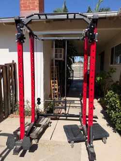 Supgym power rack. With bench