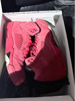 Jordan 5 Red suedes