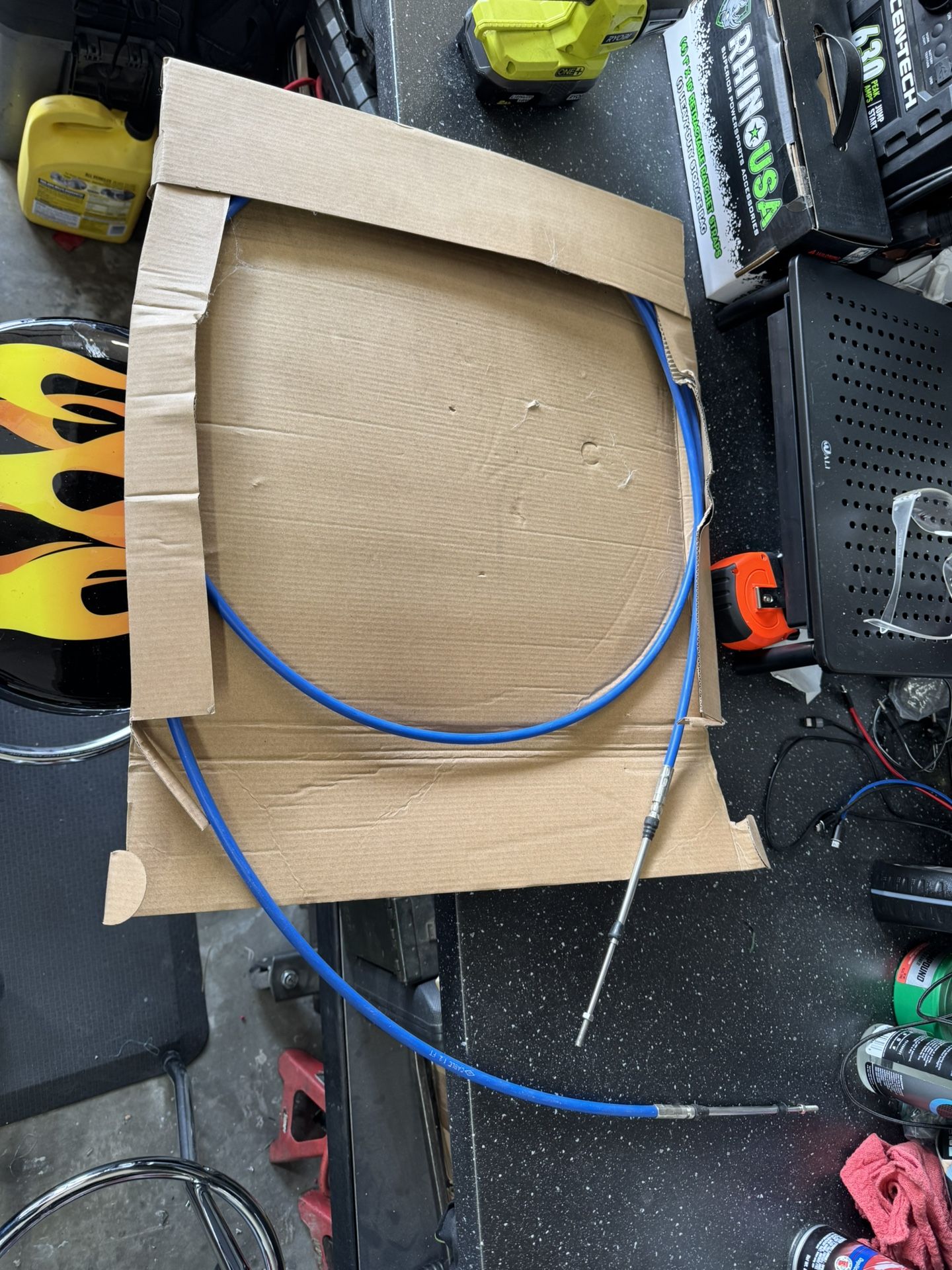 12FT Universal throttle/Shift Control Cable for Marine Boat Motor Lever. Was going to use it for a 1987 bayliner but sold the boat no need for it. 25