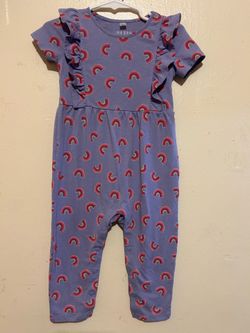 Okie Dokie rainbow romper, size 18 months (girls)