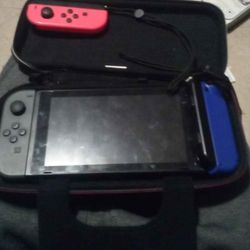 Nintendo Switch With Case And Charger With 3 Games 