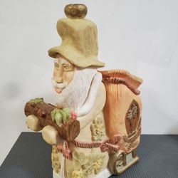 Santa Claus Match Stick Holder Figurine. Brand New