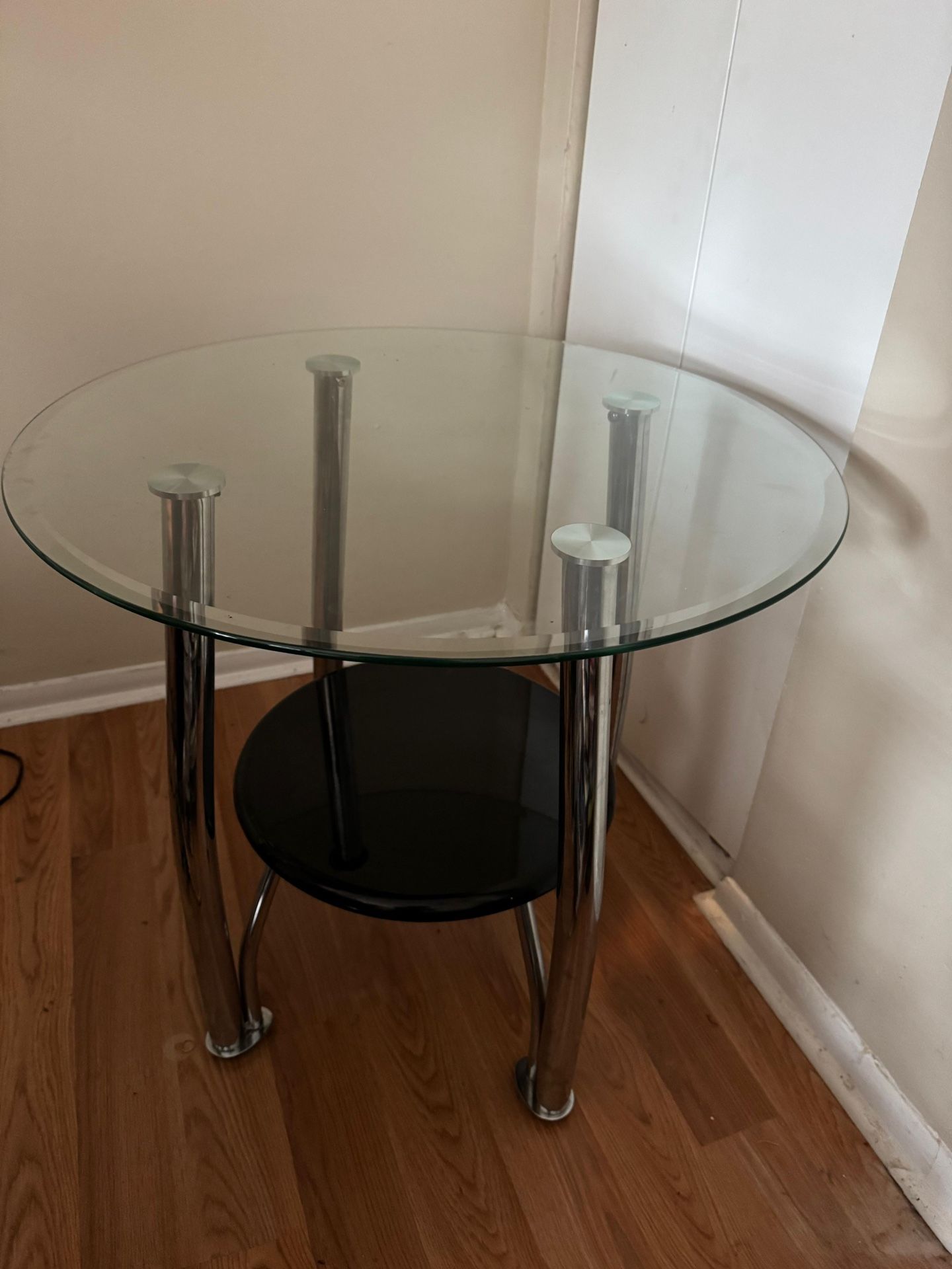 Glass End Table