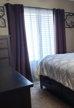 Light Blue Sheer Curtains (4 panels)