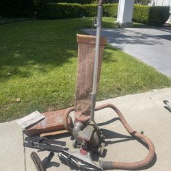Rare Vintage 1967 Kirby Duel Sanitronic 80 Upright Vacuum Cleaner with Accessories