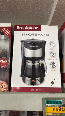 Brookstone 10-Cup Drip Coffee Machine-pick up only