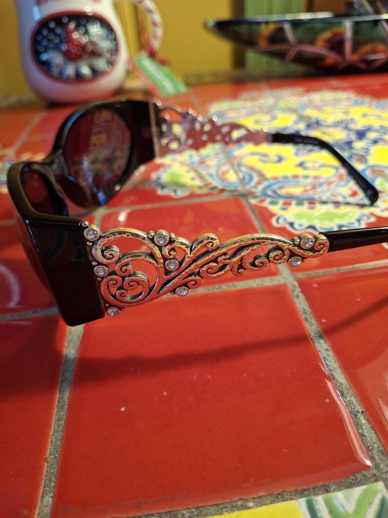 Brighton Sunglasses Riptide A11713-125 GORGOEUS Ornate Jeweled Arms