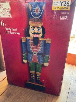 Home Accents Holiday 6ft LED Nutcracker Yard Decor