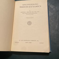 Engineering Thermodynamics Newton C. Ebaugh 