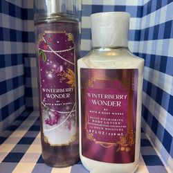 🫐NEW!! Bath & Body Works Winterberry Wonder Body Care Set