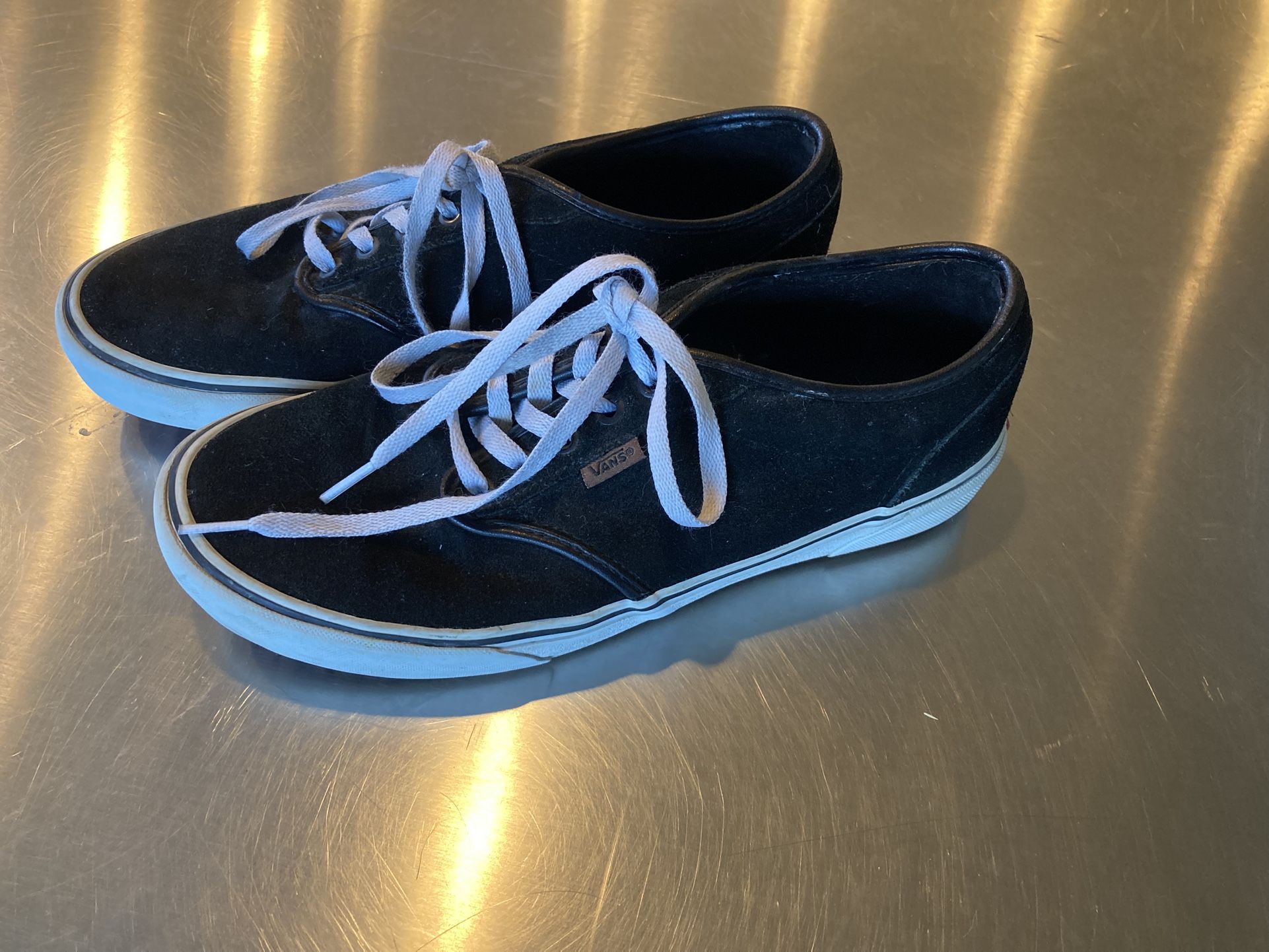 Leather VANS, Black Suede