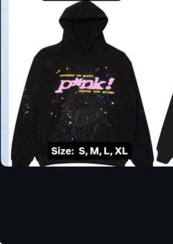 pink spider hoodie (Medium)