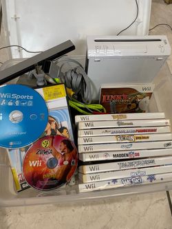 Nintendo Wii Console with 12 Games and Accessories