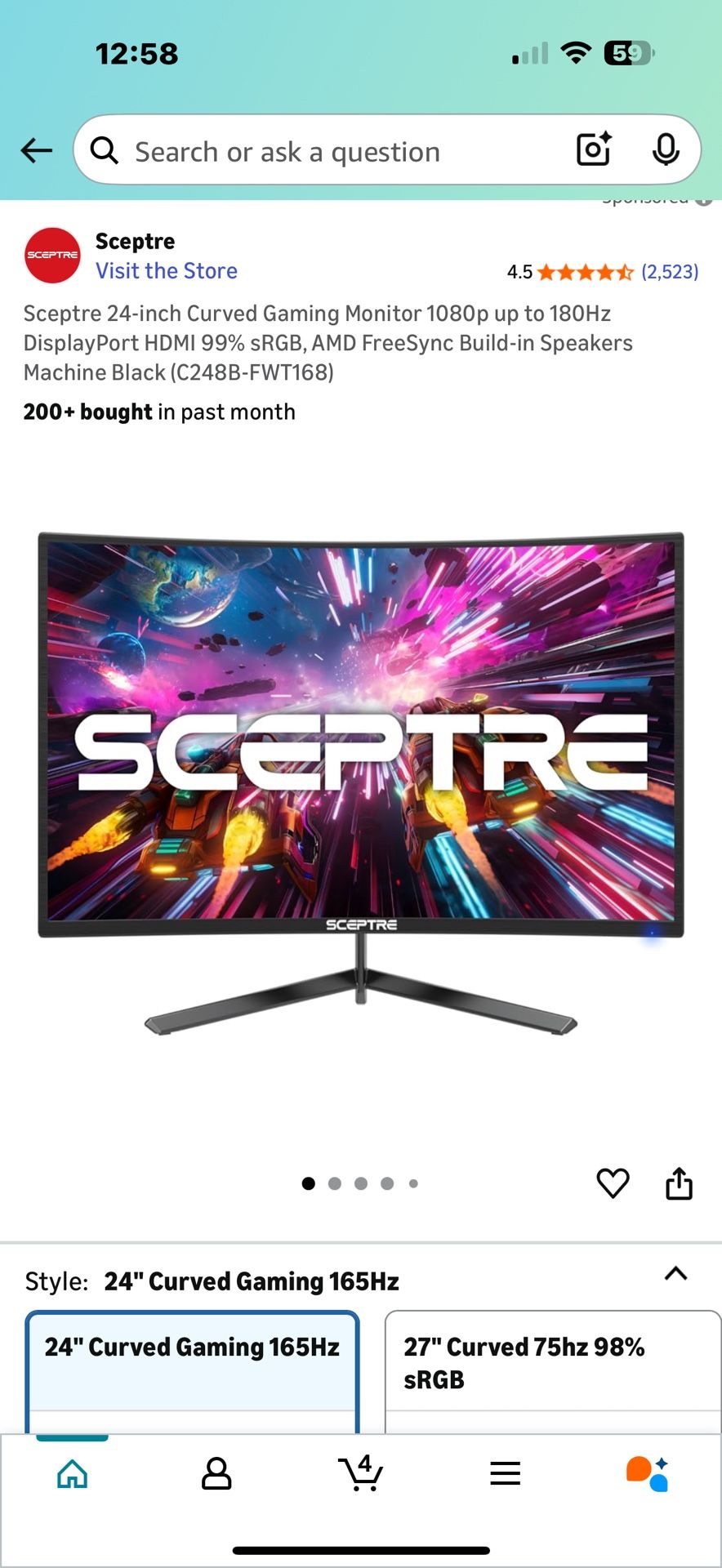 Gaming/Computer Monitor 24 Inch