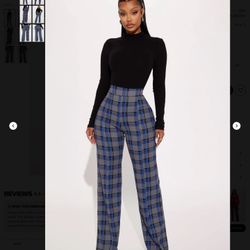 Ladies Size 2X (US 16-18) High Waist Wide Leg Dress Pants