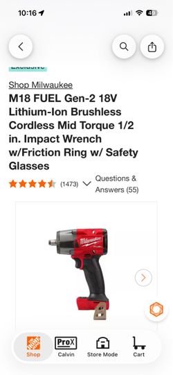 Milwaukee M18 FUEL Gen-2 1/2 in. Impact Wrench