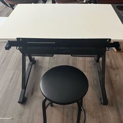 NEED TO SELL...Drafting Table & Stool