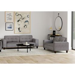 Living room sofa and loveseat set 