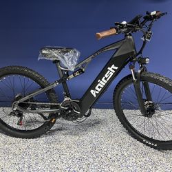 XT90 Electric Bike 48v 20.AH 28mph, 40-75 Mile Range With PAS,Dual Suspension, 21 Speed Shimano,26inch Tires