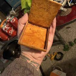 Antique Russian Burlwood Cigarette Case 1920’s